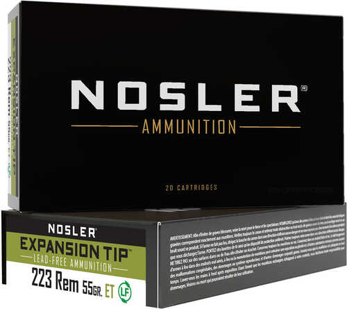 FALSEsler Expansion Tip Rifle Ammunition 223 Rem. 55 gr. ET SP 20 rd. Model: 40150