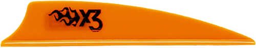 Bohning X3 Vanes Neon Orange 2.25 in. 100 pk. Model: 101052FALSE225