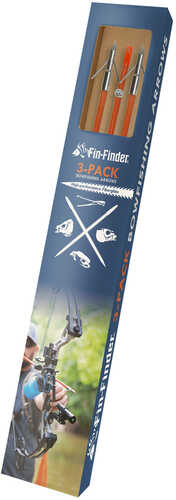 Fin Finder Raider Pro Bowfishing Arrow With slide™ 3 Pack Orange W/ Riptide Point Model: