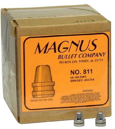 Magnus 45 ACP .452 Diameter 185 Grain Semi Wad Cutter Long FALSEse Swaged Lead 500 Count