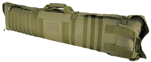 NCSTAR Rifle Case Shooting Mat 48" Unfolds to 66" Shooters Nylon Green Exterior PALS Webbing Includes Ba