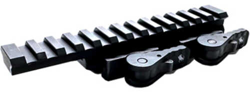 American Defense Mfg. Ad-1700 Quick Detach Riser Mount Fits Picatinny AFALSEdized Finish Black Ad-1700-xlr-std