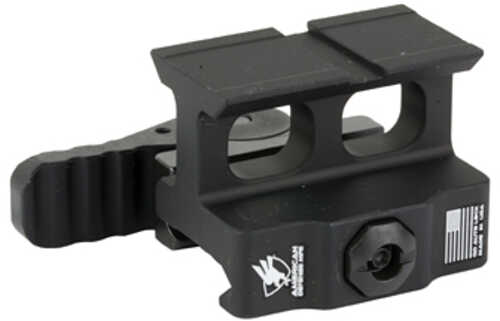 American Defense Mfg. Ad-509t Optic Mount Co-witness Height AFALSEdized Finish Black Quick Release Fits Holosun 509t Footpr