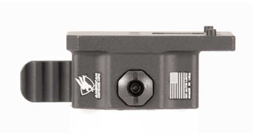 American Defense Mfg. Ad-aems Optic Mount Lower 1/3 Height AFALSEdized Finish Black Quick Release Fits Holosun 510c