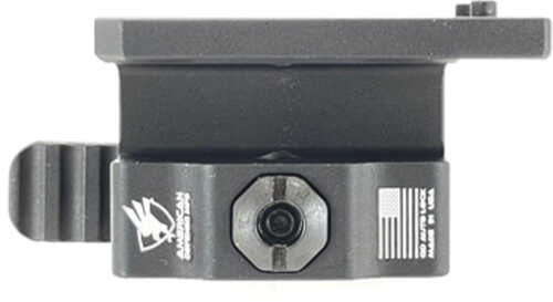 American Defense Mfg. Ad-aems Quick Detach Mount 1.93" High Fits Holosun Arms AFALSEdized Finish Black Ad-aems-h-std