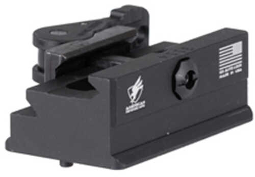 American Defense Mfg. Arca To Picatinny Mount Fits Tripod Heads With Arca Swiss AFALSEdized Finish Black Ad-arca-tp-tac