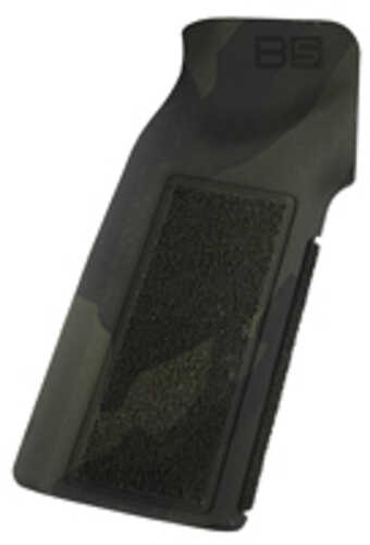 B5 Systems PGR1473 Type 22 P-Grip Black Multi-Cam Aggressive Textured Polymer, Increased Vertical Grip Angle With FALSE Bac