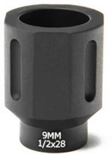 Battle Arms Development HEX FLASHCAN Blast Diverter 9MM AFALSEdized Finish Black 1/2X36 Threaded