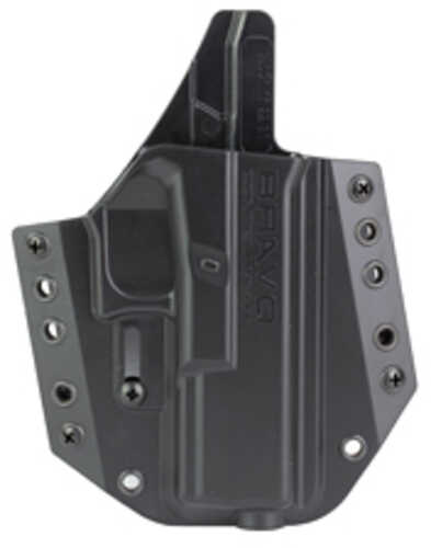 Bravo Concealment BCA OWB Holster 1.5" Belt Loops Fits Glock 17/31/32/47 Right Hand Black Polymer Does FALSEt
