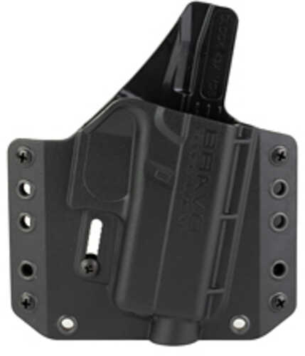 Bravo Concealment BCA OWB Holster 1.5" Belt Loops Fits Glock 43/43X/43X MOS Right Hand Black Polymer Does FALSE