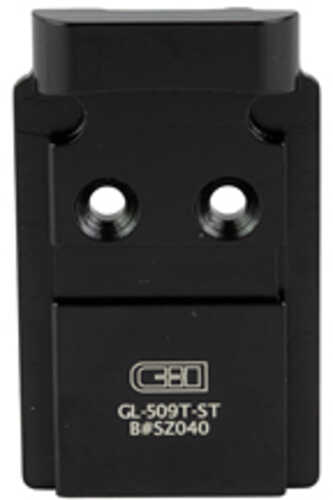 C&H Precision Weapons Mounting Plate Fits Glock MOS System For the 509T AFALSEdized Black