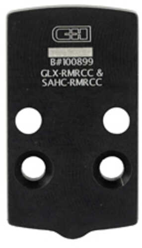 C&h Precision Weapons Chp Adapter Plate For The Glock 43x/48 Mos Converting It To The Trijicon Rmrcc AFALSEdized Finish Bla