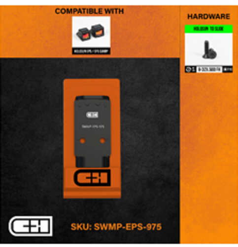 C&H Precision Weapons V4 Optic Mounting Plate Fits Smith & Wesson M2.0 C.O.R.E. For Holosun EPS/EPS Carry AFALSEdized Finis