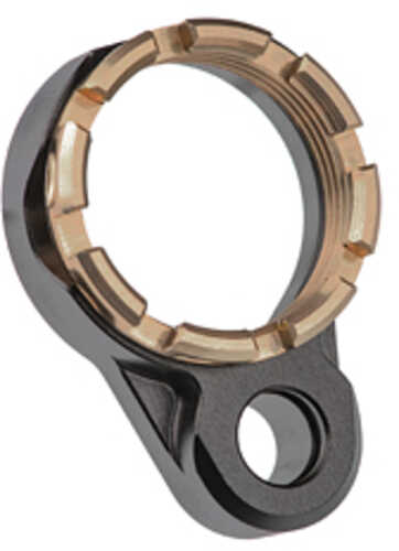 Fortis Manufacturing Inc. Light Weight K1 Castle Nut and End Plate Black and Flat Dark Earth AFALSEdized Finish LE-BLK-K1-F