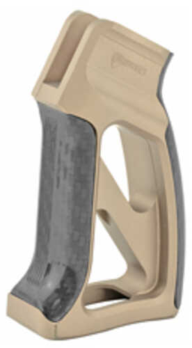Fortis Manufacturing Inc. Torque Pistol Grip Flat Dark Earth AFALSEdized Finish With Carbon Fiber Fits Ar Rifles Tor-pg-cf-