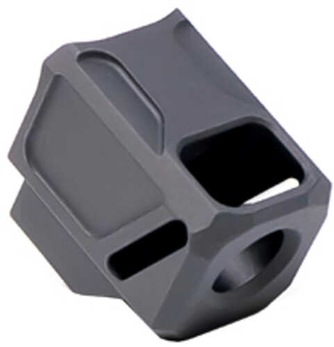 Faxon Firearms Exos-533 Compensator 9mm For Glock 43/43x/48 AFALSEdized Finish Black Ff-p-a-comp-ss-g-02