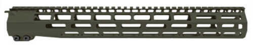 Grey Ghost Precision Handguard Mlok 15" AFALSEdized Finish Olive Drab Green Fits Ar-15 Ggp55615hgod