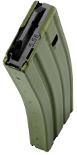 DURAMAG Speed Magazine 223 Remington/556NATO 30Rd OD Green AFALSEdized Aluminum Fits AR15 Black AGF Anti-tilt Follo