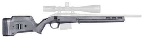 Magpul Mag931-Gry Hunter American Short Action Stock Ruger Reinforced Polymer/AFALSEdized Aluminum Gray M-LOK Slot