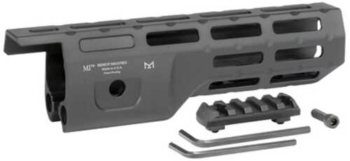 Midwest Industries Handguard 8" Length MLOK Aluminum Black AFALSEdized Finish Fits Ruger 10/22 Takedown Includes 5-Slot Pol