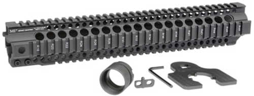 Midwest Industries Combat Rail T-Series Free Float Handguard 14" Length Quad Black AFALSEdized Finish Includes Barrel