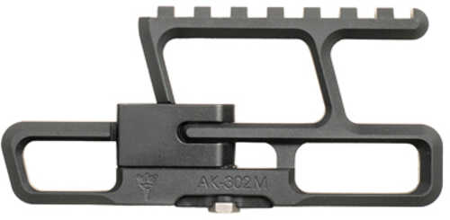 Rs Regulate Rear Biased Lower Modular Side Mount Fits Akm Type Rifles Matte Finish Black FALSEt Compatible With Folding Sto