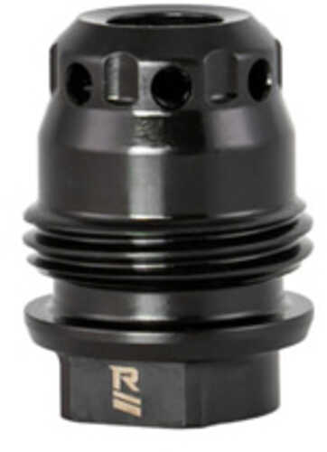 Rugged Suppressors M2 Muzzle Brake 1/2x28 Thread Pitch 1.5oz 1.3" Length AFALSEdized Finish Black Mb014