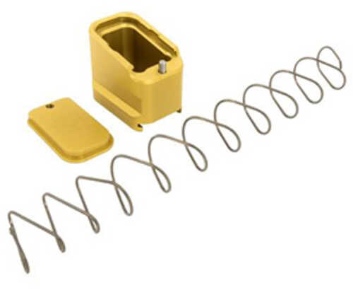 Shield Arms +5/+4 Magazine Extension Aluminum AFALSEdized Finish Gold Fits Glock 19/23