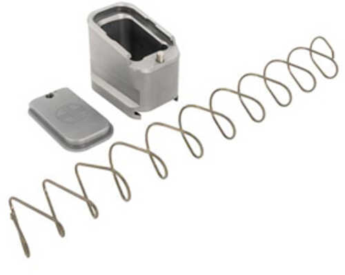 Shield Arms +5/+4 Magazine Extension Aluminum AFALSEdized Finish Gray Fits Glock 19/23