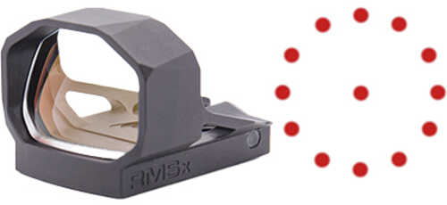 Shield Sights Rmsx Glass Edition Reflex Sight FALSEn Magnified 65 Moa Circle With 2 Moa Red Dot Black Rmsx-65-2moa-glass