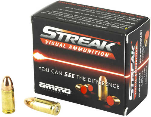 Ammo Inc Streak Visual 9mm 124 Gr Total Metal Case â€“ Patented Projectile Visibility