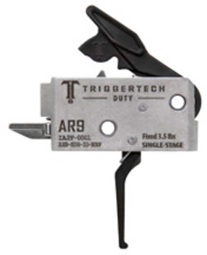 Triggertech Duty Flat Single Stage 3.5lb Pull Fits Ar-9 AFALSEdized Finish Black Ah9-sdb-33-nnf