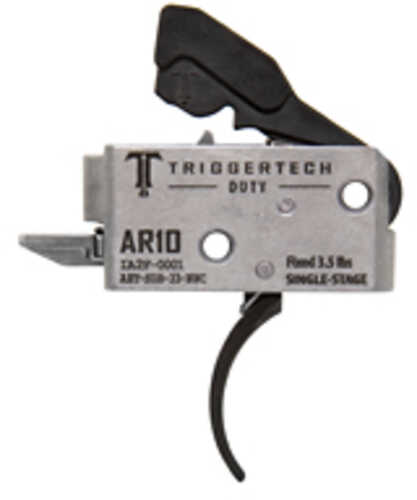 Triggertech Duty Curved Single Stage 3.5lb Pull Fits Ar-10 AFALSEdized Finish Black Aht-sdb-33-nnc