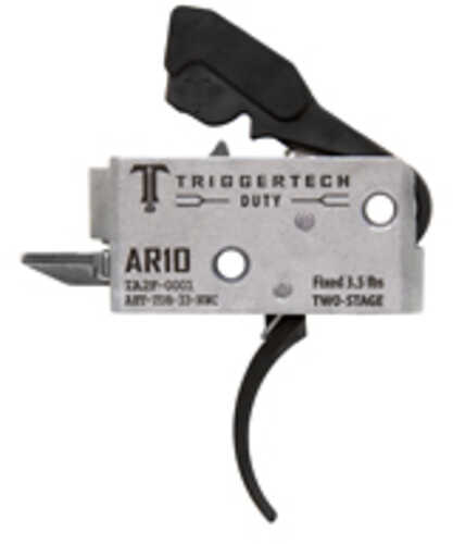 Triggertech Duty Curved Two Stage 3.5lb Pull Fits Ar-10 AFALSEdized Finish Black Aht-tdb-33-nnc
