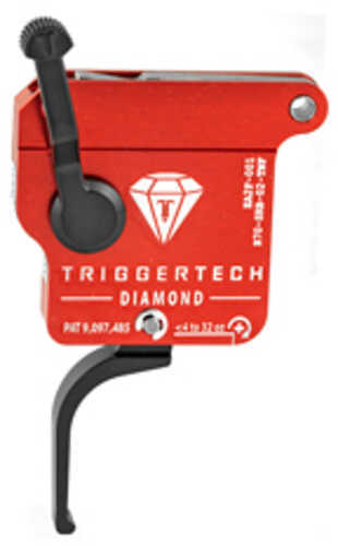 Trigger Tech Remington 700 Clone Actions Diamond Single Stage Flat 7075 Aluminum AFALSEdized Housing Red