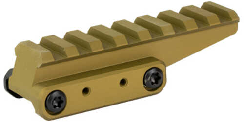 Unity Tactical Fast Red Dot Riser Elevates Lower 1/3 Mount To 2.26" Optical Height Direct Picitinny AFALSEdized Finish