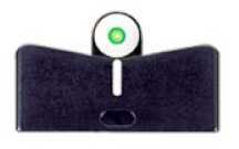 XS Sights DXW Big Dot Tritium Front White Stripe Express Rear Fits S&W M&P (FALSEt C.O.R.E) Green with Outl