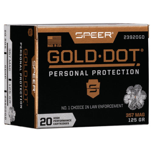 Speer Gold Dot 357 Magnum Ammunition â€“ Reliable Personal Protection Performance