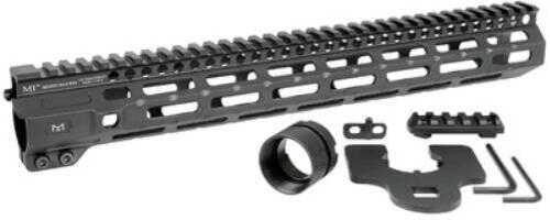 Midwest Industries Inc MICRM14 M-Series AR-15 6061 Aluminum Black Hard Coat AFALSEdized 14"