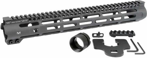 Midwest Industries Inc MISLH14 Slimline AR-15 6061 Aluminum Black Hard Coat AFALSEdized 14"
