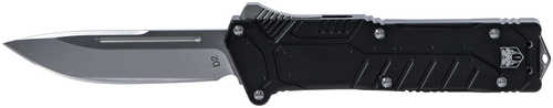 Cobra TEC Knives LLC Special Forces 3.25" D2 Steel Drop Point 6061-T6 AFALSEdized Aluminum Black