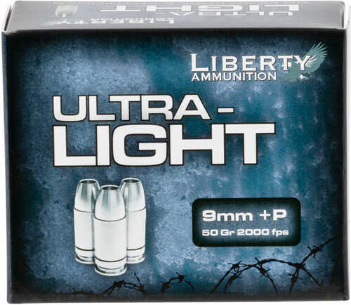 Liberty Ammunition LAUL9052 â€“ Ultra-Light 9mm Luger Copper Hollow Point
