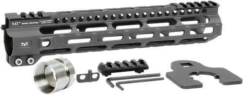 Midwest Industries Ultralight M-Lok Handguard AR-15 Black Hardcoat AFALSEdized 6061-T6 Aluminum 10.50"