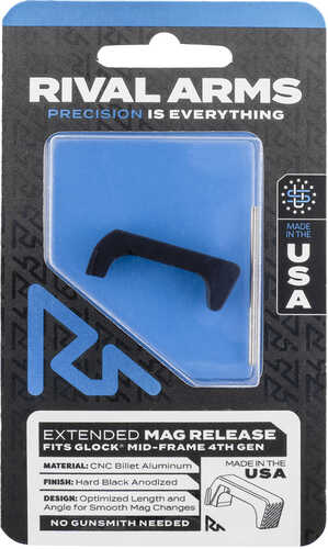 Rival Arms Extended Mag Release Compatible With for Glock Gen 4 Black AFALSEdized