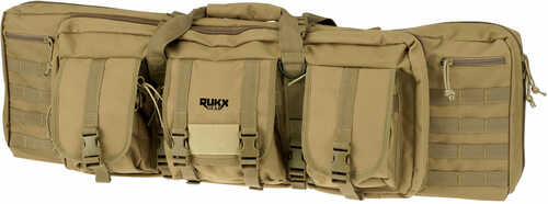 RUKX Gear ATICT42DBT Tactical Double Gun Case Tan 600D PolTRUEter 42"
