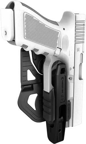 Recover INFALSEVATIONS Inc G7 Black Polymer OWB Fits Glock 17,19 W/Rail Ambidextrous Hand