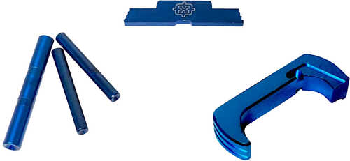 Cross Armory 3 Piece Kit Extended for Glock 17,19,26,34 Gen5 Blue AFALSEdized Aluminum/Steel Handgun
