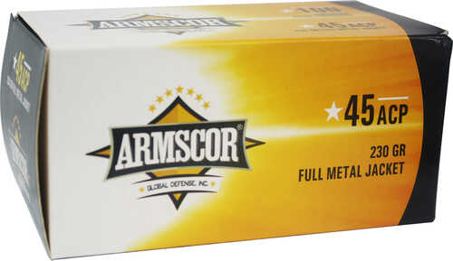 Armscor 50443 Pistol Value Pack â€“ High-Quality 45 ACP Full Metal Jacket 100 Rounds