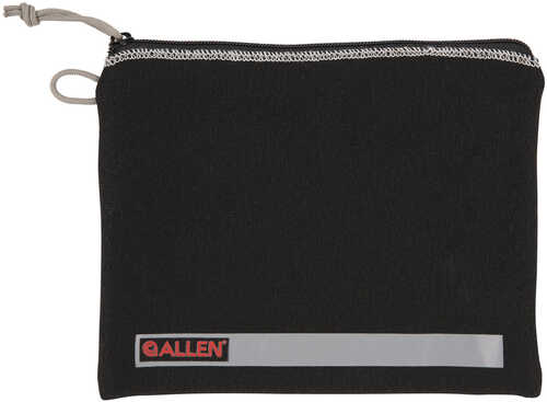 Allen 3628 Pistol Pouch Made Of Black PolTRUEter With Lockable Zippers, Id Label & Fleece Lining Holds Full Size Handgun