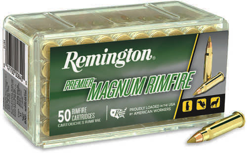 Remington Ammunition 20023 Premier Magnum 17 HMR 17 Grain Jacketed Hollow Point (JHP) 50 Bx/ 40 Cs